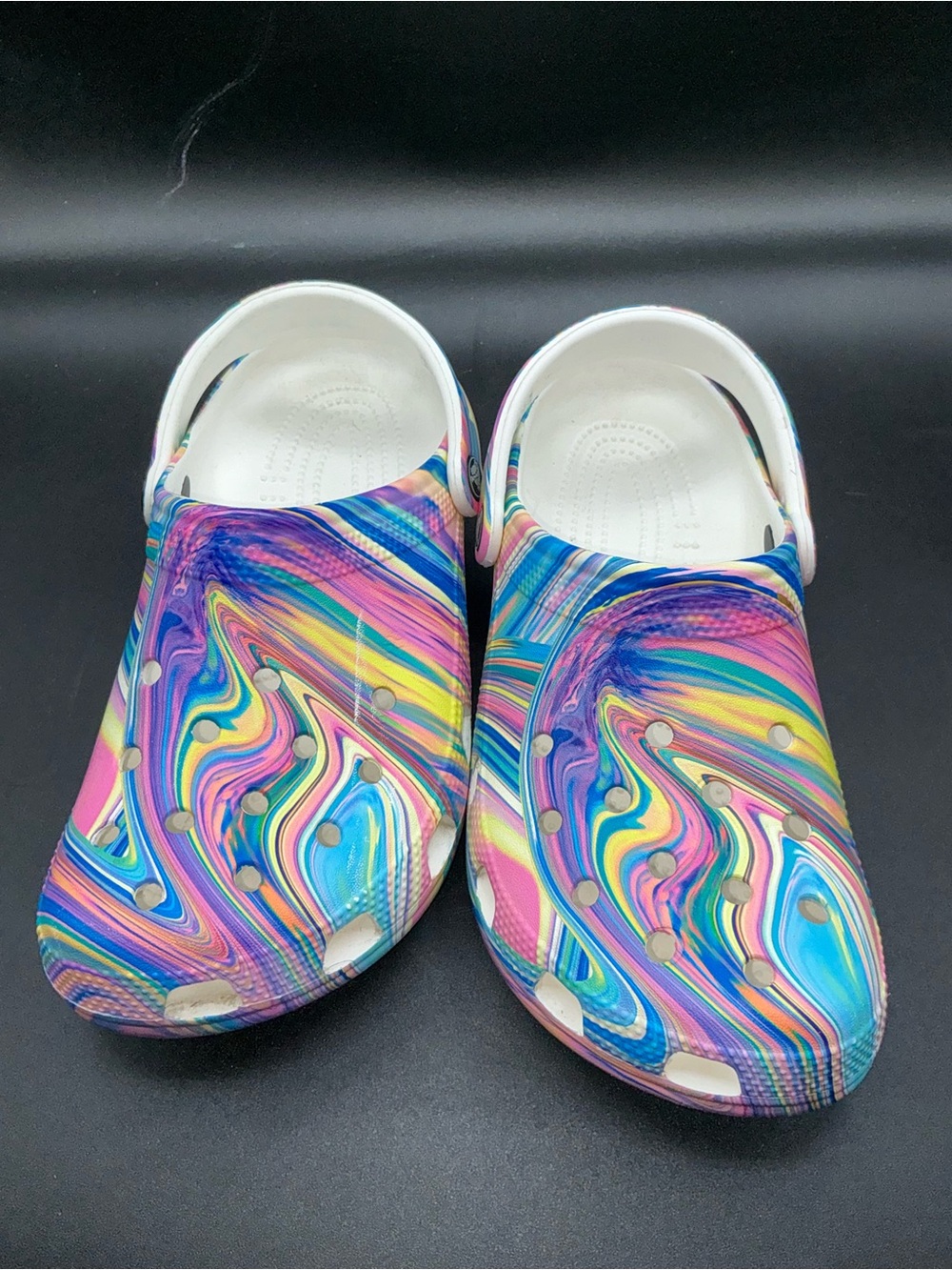 Crocs Classic Out of This World II Swirl Clogs Women's 8 Men's 6 206868